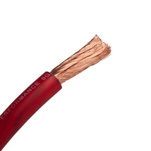 Orion XTRPRO 1 ft 0-Gauge 100% OFC Car Audio Power Wire Red